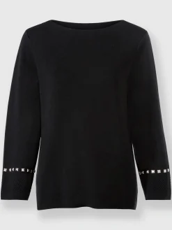 Rick Cardona Pulls<Pull à manches 3/4 petites pierres fantaisie tendance