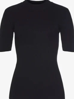 LASCANA Pulls<Pull à manches courtes petit col montant