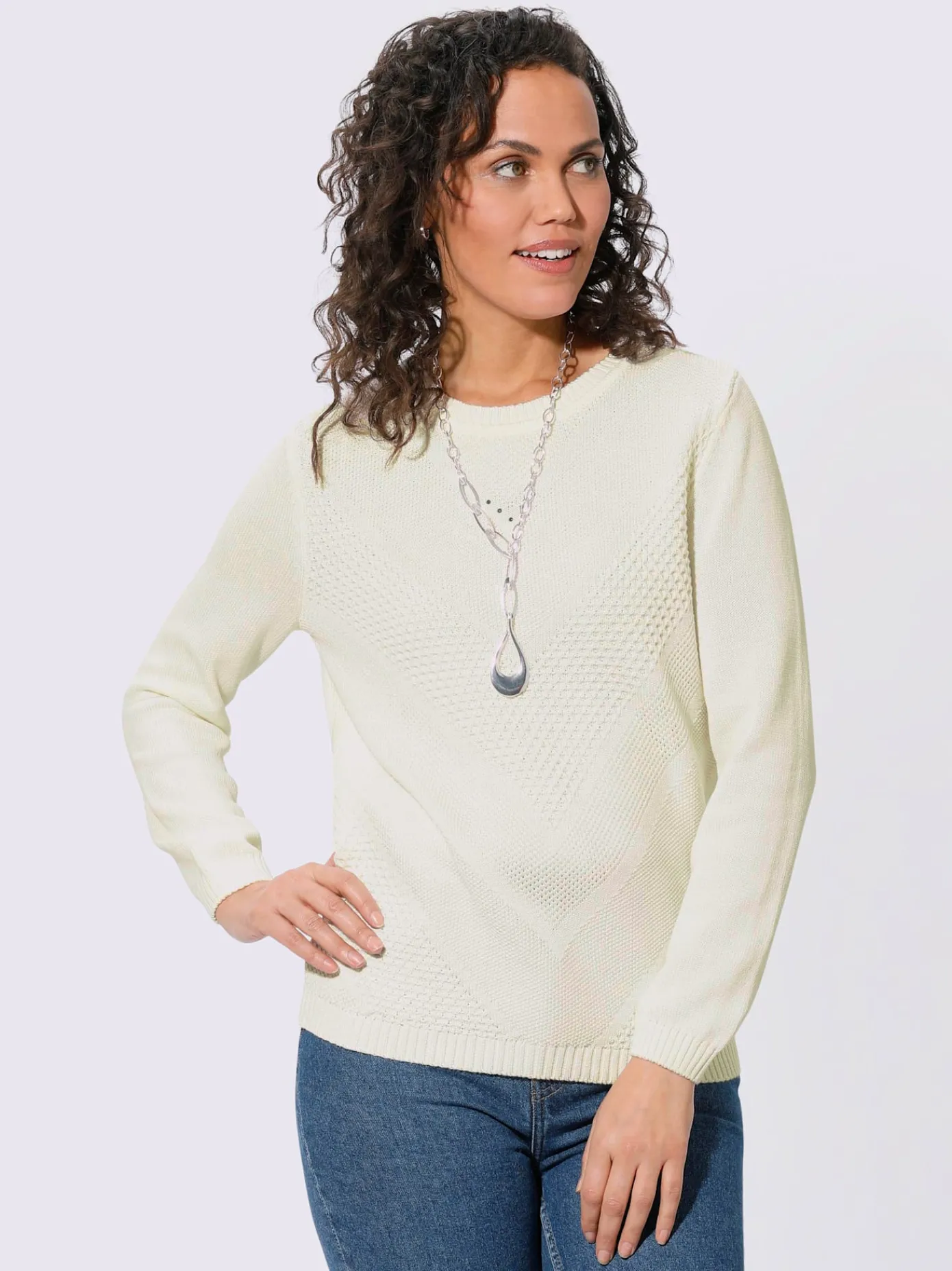 Collection L Pulls<Pull à manches longues 50% coton