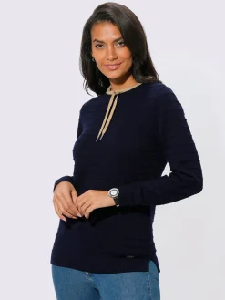 Collection L Pulls<Pull à manches longues 50% coton