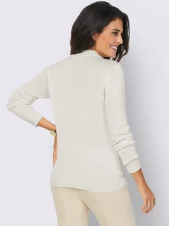 Creation L Pulls<Pull à manches longues 10% soie