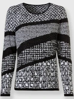 Pulls<Pull à manches longues 60% viscose