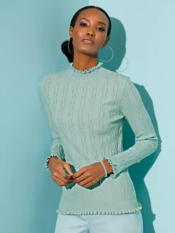 Creation L Pulls<Pull à manches longues avec viscose (ecovero)