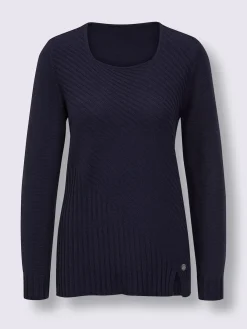 CREATION L PREMIUM Pulls<Pull à manches longues mélange coton et lyocell de qualité