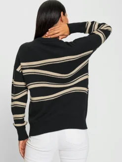 Rick Cardona Pulls<Pull à manches longues superbes rayures