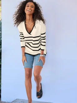 Best Connection Pulls<Pull à rayures 70% viscose