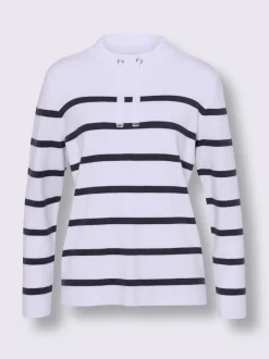 Best Connection Pulls<Pull à rayures col montant à coulisse