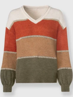 Rick Cardona Pulls<Pull à rayures détails couleur or