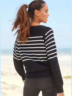 Vivance Pulls<Pull à rayures encolure ronde