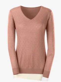 Pulls<Pull ajouré 60% viscose