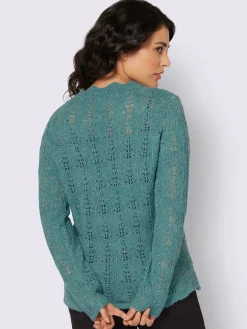 Creation L Pulls<Pull ajouré bord ondulé élégant