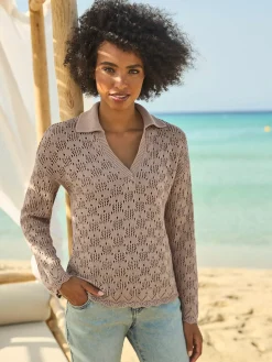 Linea Tesini Pulls<Pull ajouré motif ajouré léger