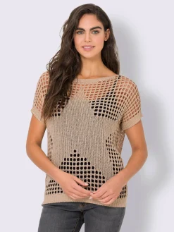 Mandarin Pulls<Pull ajouré motif ajouré léger