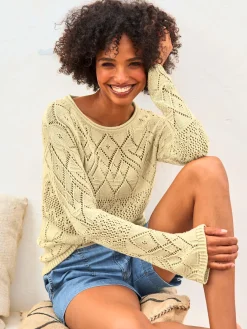 Linea Tesini Pulls<Pull ajouré motif ajouré léger