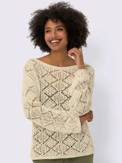 Linea Tesini Pulls<Pull ajouré pur coton