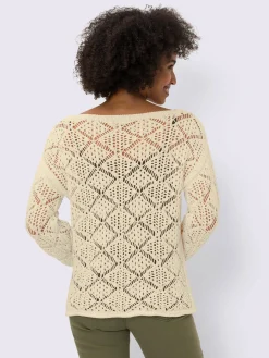 Linea Tesini Pulls<Pull ajouré pur coton