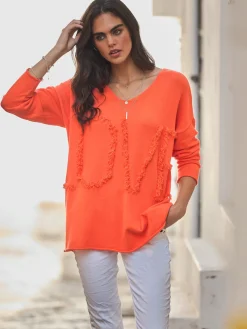 Mandarin Pulls<Pull ample inscription tendance