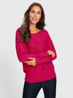 Ashley Brooke Pulls<Pull chauve-souris tricoté en parallèle