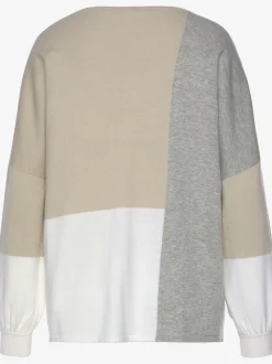 LASCANA Pulls<Pull col rond pull ample avec motif graphique