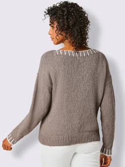 CREATION L PREMIUM Pulls<Pull en coton mélange coton-lin estival