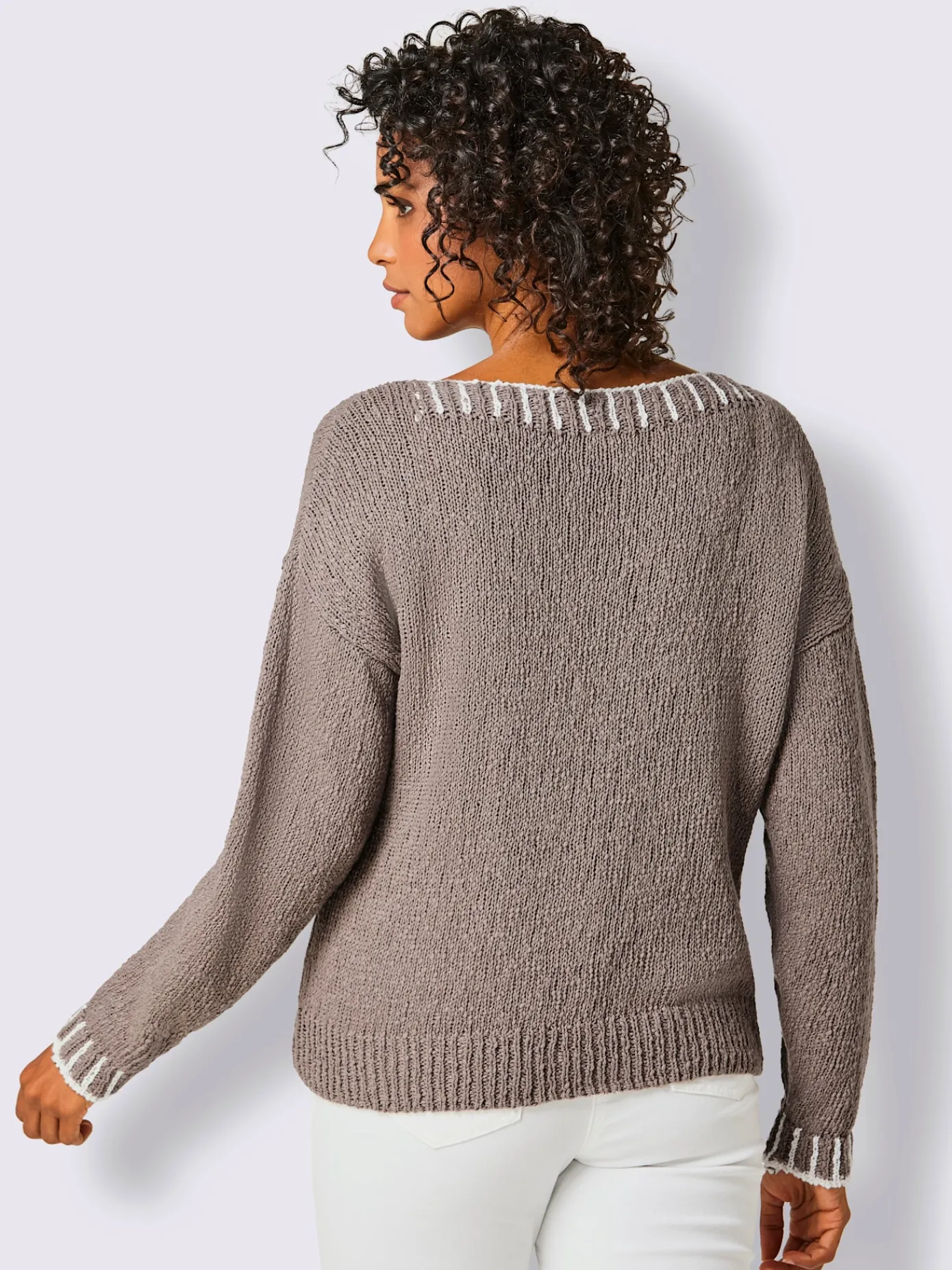 CREATION L PREMIUM Pulls<Pull en coton mélange coton-lin estival