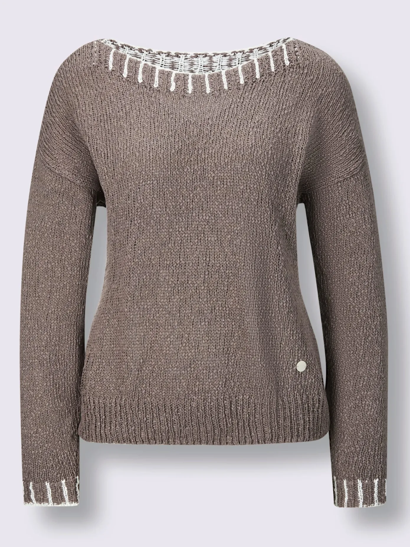 CREATION L PREMIUM Pulls<Pull en coton mélange coton-lin estival