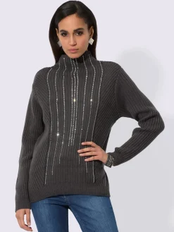 Creation L Pulls<Pull en laine 30% laine vierge (mérinos)