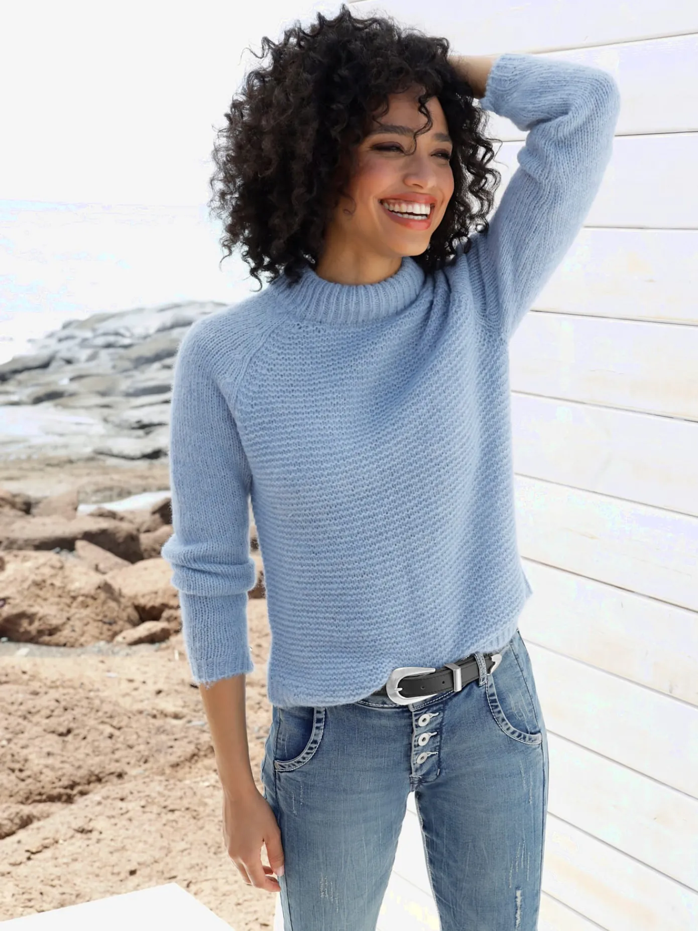 Linea Tesini Pulls<Pull en tricot col corolle