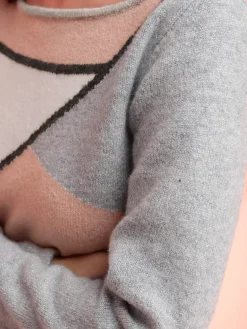 Rick Cardona Pulls<Pull en tricot fil argenté brillant couleur argenté