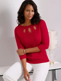 Fair Lady Pulls<Pull en tricot fin 55% coton