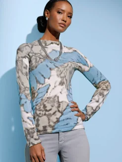 Creation L Pulls<Pull en tricot fin 30% lyocell