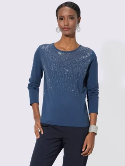 Creation L Pulls<Pull en tricot fin 50% viscose