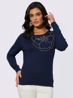 Creation L Pulls<Pull en tricot fin avec viscose (ecovero)