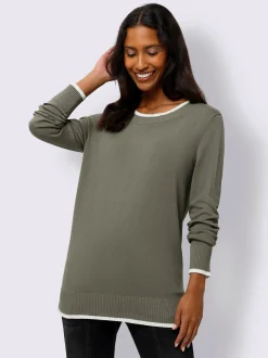 Best Connection Pulls<Pull en tricot fin détails contrastés décoratifs