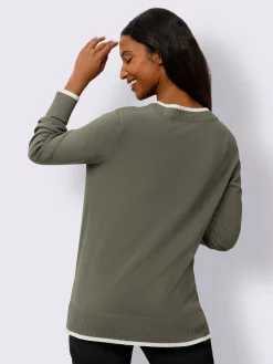 Best Connection Pulls<Pull en tricot fin détails contrastés décoratifs