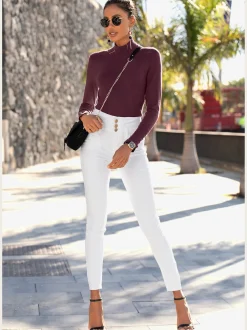 LASCANA Pulls<Pull en tricot fin, encolure haute