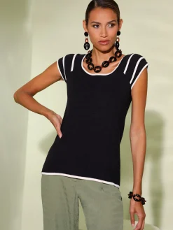 Creation L Pulls<Pull en tricot fin mélange de viscose doux