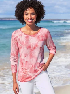 Linea Tesini Pulls<Pull en tricot fin ourlets et bords piqués