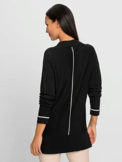 Rick Cardona Pulls<Pull en tricot fin passepoil contrasté