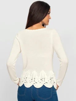 Ashley Brooke Pulls<Pull en tricot fin superbe broderie de cordonnet