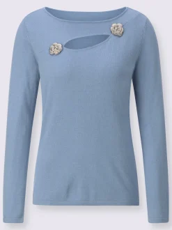 Creation L Pulls<Pull en tricot fin tricot soigné