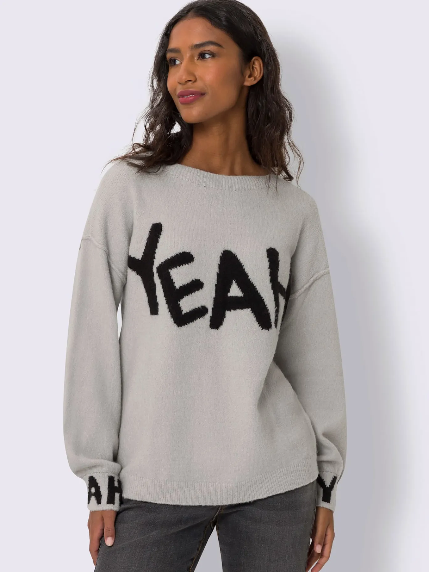 Mandarin Pulls<Pull en tricot inscription tendance