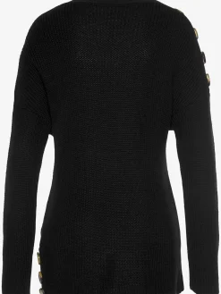 LASCANA Pulls<Pull en tricot élégant, boutons décoratifs