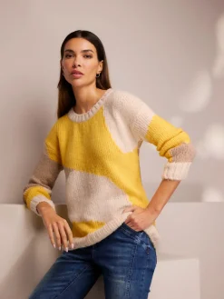 Rick Cardona Pulls<Pull en tricot motif color block tendance