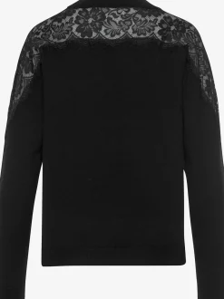 LASCANA Pulls<Pull en tricot pull élégant avec larges empiècements en dentelle