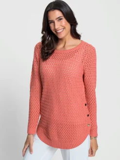 Pulls<Pull encolure ronde 50% coton