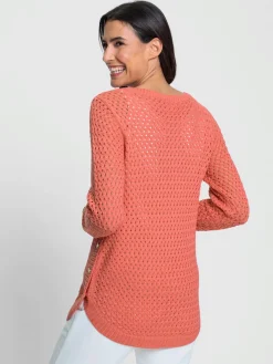 Pulls<Pull encolure ronde 50% coton