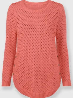 Pulls<Pull encolure ronde 50% coton