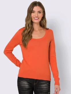 Linea Tesini Pulls<Pull encolure ronde basique et facile à associer, coloris tendance