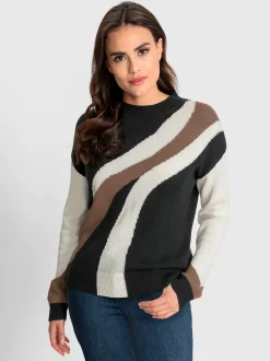 Rick Cardona Pulls<Pull encolure ronde combinaison de couleurs tendance